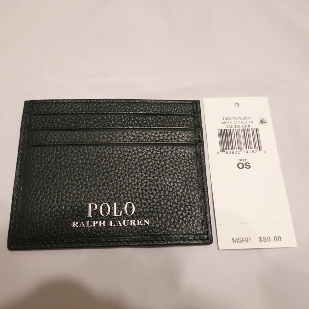 🆕POLO RALPH LAUREN LEATHER 6 CARD SLOT CASE - Picture 4 of 6
